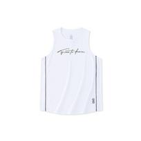 Anta Basketball Series Letter Print Quick-Dry Competition Vest Men Tops Pure-White 152321175-1 XL