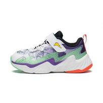 Disney X Li Ning Comfortable Versatile Non-Slip Shock Absorbing Durable Lightweight Kids Casual Shoes Kids Casual Shoes White Purple Green YKNS122-1 25