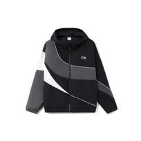 Li Ning Casual Color Block Hooded Jacket Men jackets Black AFDR765-1 L