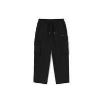 Vans SS24 Year Of The Dragon Series Solid Color Drawstring Pocket Casual Pants Unisex pants Black VN000GPABLK S