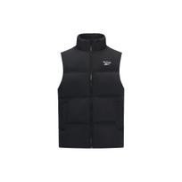 Reebok Solid Color Zip Stand Collar Down Vest Unisex Vests Black 23FRC273UGH0 M