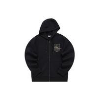 FILA Printed Sports Logo Casual Knit Hooded Jacket Men jackets Black F11M218502F-BK M