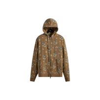 Kith Begonia Floral Williams V Full Zip Hoodie Canvas Unisex Outerwear Tan KHM030294-210 M brown