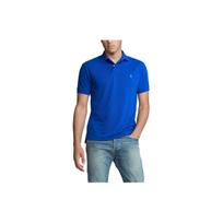 Polo Ralph Lauren Solid Color Pony Embroidered Short Sleeve Polo Shirt Men tops Blue 710751221-007 S