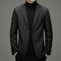 Men's Winter Cotton-Padded Business Casual Jacket XXL juoda