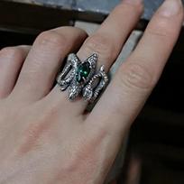 Niche Design Original Snake Advanced Cool Wind Irregular Index Finger Ring No. 6