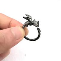 Dragon Ring Cute Female Personality Unique Design Finger Ring CLE resizable juoda