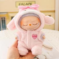 Cute Cartoon Plush Doll Clothes Set for Labubu Outfit Accessories Trendy Clothing Girl Gift No Dolls