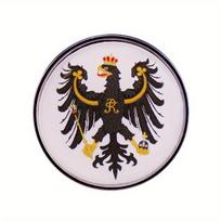 1Pc Germany German Empire Kingdom of Prussia Lapel Pin Crowned Prussian Eagle with Scepter Coat of Arms Flag Badge Brooch