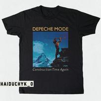 Depeche Mode Construction Time Unisex Juodi Marškinėliai Dydis S-5XL Unisex Marškinėliai S blue