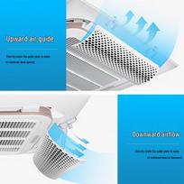 YIXI Central Air Conditioner Wind Deflector