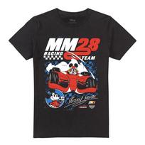 Disney Mickey Mouse Racing Chequered Unisex 100% Cotton T-shirt Mens Tees Top S-5XL, Black XL