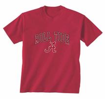 New World Graphics Alabama Tide Roll With Writing A Short Sleeve T-Shirt 2XL