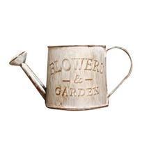 Vintage Letters Engraved Garden Bonsai Plant Flower Iron Watering Can Pot Kettle