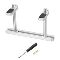 uxcell GPU Support Bracket Fan Mount Graphics Card Stand Dual Brace for Desktop Video Cards with Driver Level Aluminum 10-80 mm Adjustable Silver