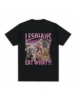 Eat What Funny Cat Creative Graphic Printed Humor Summer T Shirt Women Fashion T-Shirt Casual Short Sleeve S įvairiaspalvis
