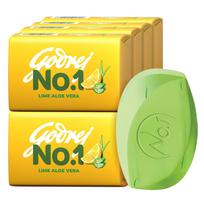 Godrej No.1 Lime And Aloe Vera Bath Soap Grade One Refreshing Skin Cleanser Moisturizing Bar 150g Pack Of 9 Multi Pack
