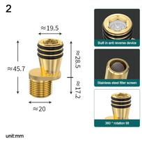 Copper Angled Curved Foot Lengthened Angle Adjustment Shower Faucet Adapter Wall Mounted Thickened Connecting Accessories