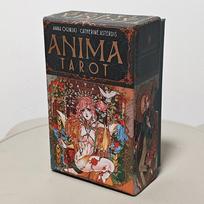 Anima Tarot Deck in Rigid Box 78 Pcs Art Nouveau Tarot Cards 12*7cm Double-embossed with Gorgeous Anime-Style Illustrations įvairiaspalvis
