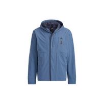 Adidas Performance Hooded Fleece-Lined Sports Jacket Men Outerwear Sky-Blue HE5118 S