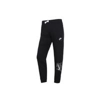 Nike Logo Print Drawstring Knit Sweatpants Kids Bottoms Black DM8373-010 M