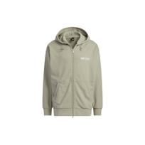 Adidas Solid Color Zip-Up Hooded Long Sleeve Jacket Men Outerwear Gray IK3511 L