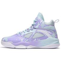 Anta Lattice Cloud Shock Absorption Anti-Slip Wear-Resistant High-Top Basketball Shoes Men Sneakers Purple Blue White 112141649S-1 40