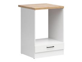 Spintelė įmontuojamai orkaitei Junona Line, baltos/ąžuolo spalvos