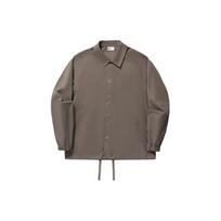 Li Ning Vital Series Solid Color Polo Collar Casual Loose Jacket Unisex Jacket Mushroom-Brown AFDU261-2 XL