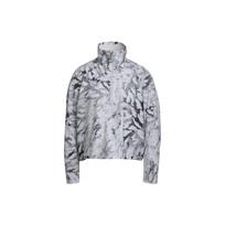 Adidas Fast Aop Jacket Reflective Logo Sports Half Zip Jacket Women Jacket Light-Gray GU3828 XL