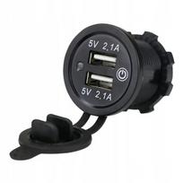 Automobilinis Usb įkroviklis 12-24v, 4.2a su lietimo jungikliu