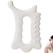 Veido Gua Sha masažo lentos derva, mažinanti riebalus, Static Free, nešiojama viso kūno šveitimo lėkštė suaugusiems moterims balta