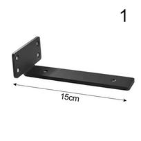 Black Coated Floating Shelf Brackets Heavy Duty Shelve L Brackets Accessories Wall Shelf Support 1