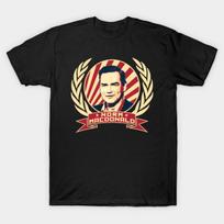 Men Black Print T-shirt Norm Macdonald No-Cut Heat Transfer Print Cotton Tshirt 4XL juoda