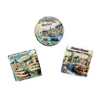 Retro Hong Kong & China Style Refrigerator Magnet - Popular Souvenir & Gift Victoria Harbor Twilight