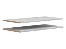 2-jų dalių papildomų lentynų spintai komplektas MultiDo, 77 cm, pilkas