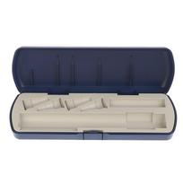 Universal Insulin Pen Storage Box Dust-Proof Multi Grid Pen Protective Box Wear-resistant Hard Shell Insulin Organizer Travel mėlyna
