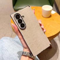 For Samsung Galaxy Z Fold 7 Case Luxury PU Leather Skin Middle hinge Protective Back Cover Case For Samsung Z Fold 7 Shell Galaxy Z Fold7 ruda