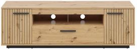 Televizoriaus spintelė Lukas, artisan oak sp., 40.5 cm x 164 cm x 52.5 cm