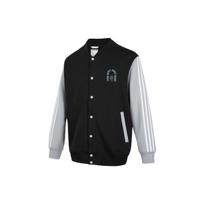 Adidas Neo Patterned Print Single-Breasted Long Sleeve Jacket Men Jackets Black HM1988 L