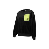 Puma Cord Crewneck Sweatshirt With Contrast Pocket Women Sweatshirt Black 534753-01 S