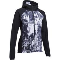 Under Armour Casual Sports Windbreaker Zip-Up Hooded Long Sleeve Jacket Women jackets Black 1304715-001 XS gray