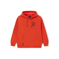 Li Ning Badfive Foam Loose Fleece Hooded Sweatshirt Unisex Sweatshirt Orange AWDRF95-6 S