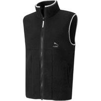 Puma Clsx Logo Print Sherpa Vest Men vest 532965-01 M