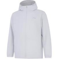 Li-Ning Plain Color Cardigan Jacket Simple Versatile Comfortable Sports Windbreaker Men outerwear Light-Gray AFDV957-7 L
