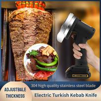 80W Profesionalus Elektrinis Turkų Kebabų Peilis Nešiojamas Belaidis Mėsos Pjaustytuvas Rankinis Turkų Kebabų Pjaustytuvas