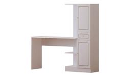 Rašomasis stalas ir knygų lentyna Rb1000401558, balta