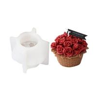 Pot Culture Candle Silicone Mold Handmade Soap Moulds for Candle Making DIY Resin Crafts Rose Scented Candle Resin Mold