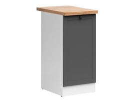 Pastatoma virtuvinė spintelė Junona Line, 40 cm, grafito/ąžuolo spalvos