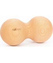 rollholz dvigubas kamuoliukas, buko mediena, 10 cm